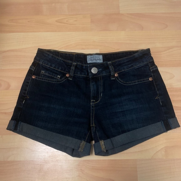 Aeropostale Jean shorts dark denim size 0 new - Picture 2 of 3